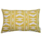 Housse de coussin Hieroglyphics Tissu mélangé - Jaune melon