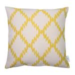 Housse de coussin Jagged Check Tissu mélangé - Jaune