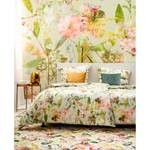 Parure de lit en satin mako Helen Satin - Vert pastel / Rose - 155 x 220 cm + oreiller 80 x 80 cm