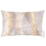 Housse de coussin Mika Satin - Gris / Doré