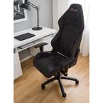 Chaise gamer mcRacing III Imitation cuir / Matière plastique - Noir / Blanc / Imitation carbone