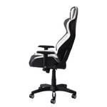 Chaise gamer mcRacing I Imitation cuir / Matière plastique - Noir / Blanc