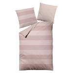 Melange-beddengoed Block katoen - Oud pink - 135x200cm + kussen 80x80cm