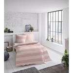 Parure de lit Block Coton - Rose vieilli - 135 x 200 cm + oreiller 80 x 80 cm