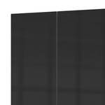 Drehtürenschrank Level 36 C Hochglanz Schwarz / Weiß - 250 x 216 cm - Ohne - Mit Spiegeltür/-en