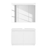 Set di mobili da bagno Emblaze I (2) Illuminazione inclusa - Bianco lucido