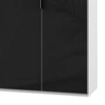 Drehtürenschrank Level 36 C Hochglanz Schwarz / Weiß - 250 x 216 cm - Ohne - Ohne Spiegeltür/-en