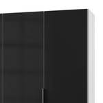 Armoire Level 36C Noir brillant / Blanc - 300 x 216 cm - Sans - Sans portes miroir