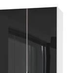 Draaideurkast Level 36 C Hoogglans zwart/wit - 100 x 236 cm - Zonder - Zonder spiegeldeuren