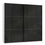 Schwebetürenschrank Level 36 C Hochglanz Schwarz / Weiß - 250 x 236 cm - Ohne