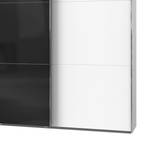 Armoire à portes coulissantes Level 36C Blanc / Noir brillant - 350 x 236 cm - Sans