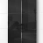 Armoire à portes coulissantes Level 36C Blanc / Noir brillant - 350 x 236 cm - Sans