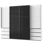 Schwebetürenschrank Level 36 C Weiß / Hochglanz Schwarz - 300 x 236 cm - Mehr als 5 Schubladen