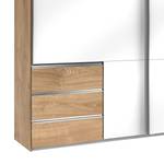 Schwebetürenschrank Level 36 C Hochglanz Weiß / Eiche Dekor - 250 x 216 cm - 3