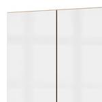 Drehtürenschrank Level 36 C Hochglanz Weiß / Eiche Dekor - 300 x 216 cm - Ohne - Mit Spiegeltür/-en