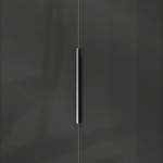 Hoekkledingkast Level 36C Wit/hoogglans zwart - Hoogte: 236 cm