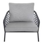 Loungestoel Mali I aluminium/polyacryl - antracietkleurig/grijs