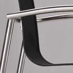 Table et chaises Marbella (5 éléments) Acier inoxydable / Ergotex - Argenté / Noir