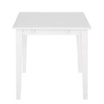 Table Florien Partiellement en pin massif - Blanc - 120 x 80 cm