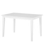 Table Florien Partiellement en pin massif - Blanc - 120 x 80 cm