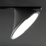 Plafondlamp Chara staal - 4 lichtbronnen - Zwart