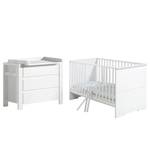 Chambre de bébé MILANO Blanc - Bois manufacturé - 78 x 82 x 150 cm