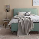 Letto imbottito KARELIA Tessuto Mavie: menta - 140 x 200cm - Senza rete a doghe