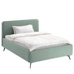 Letto imbottito KARELIA Tessuto Mavie: menta - 140 x 200cm - Senza rete a doghe