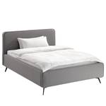 Letto imbottito KARELIA Tessuto Mavie: grigio - 160 x 200cm - Senza rete a doghe