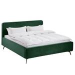 Gestoffeerd bed KARELIA Velours Ravi: Antiek groen - 180 x 200cm - Zonder lattenbodem