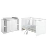 Babyzimmer-Set Maximo (2-teilig) Weiß - Holzwerkstoff
