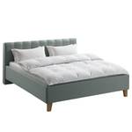 Gestoffeerd bed Woodlake I Geweven stof Mavie: Mint - 180 x 200cm - Zonder opbergruimte