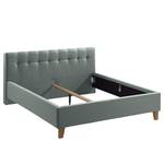 Gestoffeerd bed Woodlake I Geweven stof Mavie: Mint - 180 x 200cm - Zonder opbergruimte