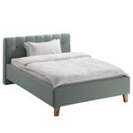 Gestoffeerd bed Woodlake I Geweven stof Mavie: Mint - 140 x 200cm - Zonder opbergruimte