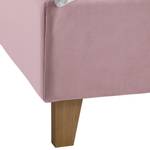 Gestoffeerd bed Woodlake II Velours Ravi: Mauve - 160 x 200cm - Zonder opbergruimte