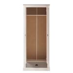 Garderobenschrank Neely Kiefer massiv - Kiefer Weiß / Kiefer Grau