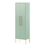 Hoge kast Sarah muntkleurig/goudkleurig - Mintkleurig - Breedte: 46 cm