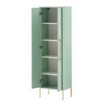 Hoge kast Sarah muntkleurig/goudkleurig - Mintkleurig - Breedte: 46 cm