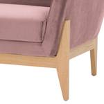 Sofa Biel (3-Sitzer) Velours - Mauve