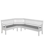 Banc d’angle Boston I Pin massif - Pin gris / Pin blanc - Largeur : 213 cm