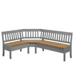 Banc d’angle Boston II Pin massif - Pin coloris lessivé / Pin gris - Largeur : 170 cm