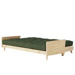 Canapé convertible Indie Tissu - Vert vieilli - Beige