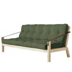 Schlafsofa Poetry Webstoff - Antikgrün - Beige