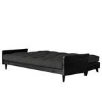 Canapé convertible Indie II Tissu - Anthracite - Noir