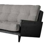 Canapé convertible Indie II Tissu - Anthracite - Noir