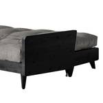 Canapé convertible Indie II Tissu - Anthracite - Noir