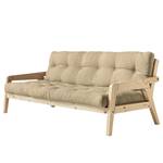 Schlafsofa Grab I Webstoff - Creme - Beige