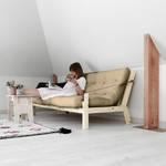 Schlafsofa Poetry I Webstoff, Leinen - Beige - Beige