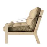 Schlafsofa Poetry I Webstoff, Leinen - Beige - Beige