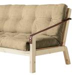 Schlafsofa Poetry I Webstoff, Leinen - Beige - Beige